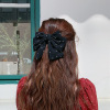 Red hairgrip with bow, hairpin, hairpins, hair accessory, simple and elegant design, Lolita style