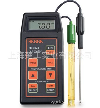意大利哈纳 HI8424便携式防水型pH计/ORP仪 酸度仪 便携式ph计
