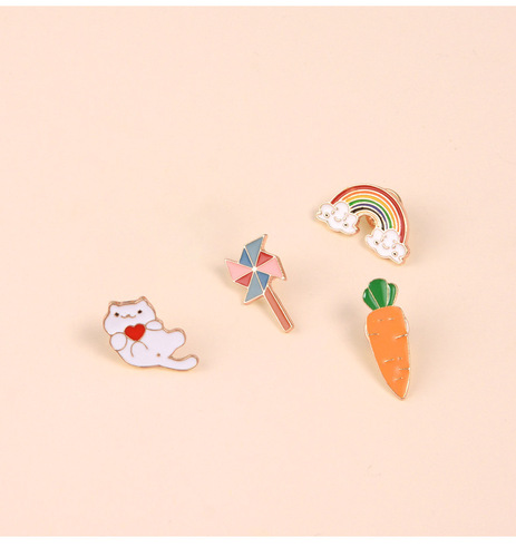 Taobao cute flight tickets Xiao Zhan’s same style windmill rabbit brooch Wang Yibo pineapple brooch