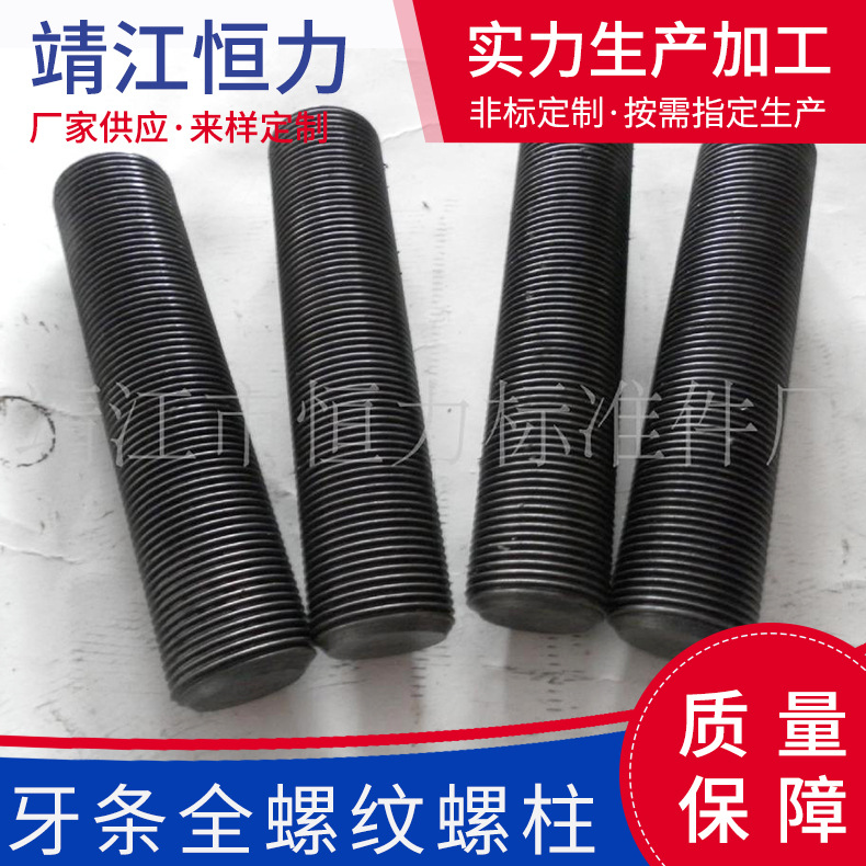 厂家供应高强度全螺纹螺柱牙条双头螺栓非标加固碳钢12.9螺杆螺丝