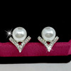 Accessory, universal asymmetrical earrings from pearl