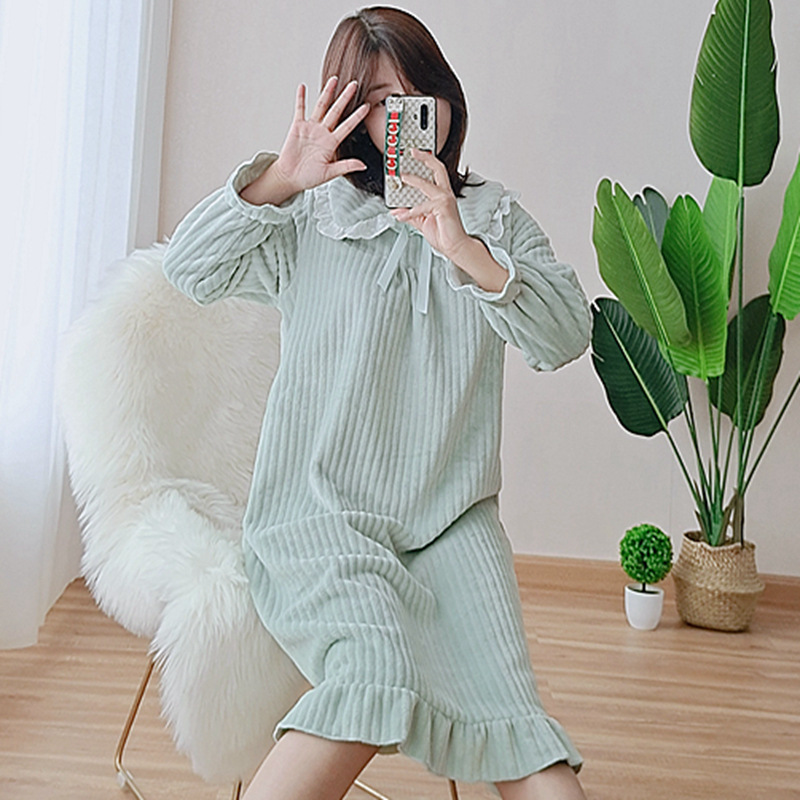 LJH豆緑色-フランネル抽せんレースサイドスリーパー