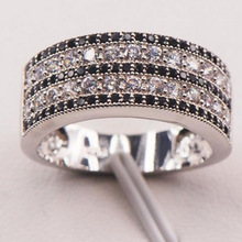 歲寶  速賣通ebay熱銷 歐美爆款飾品 閃亮滿鑽單排多排戒指女飾品
