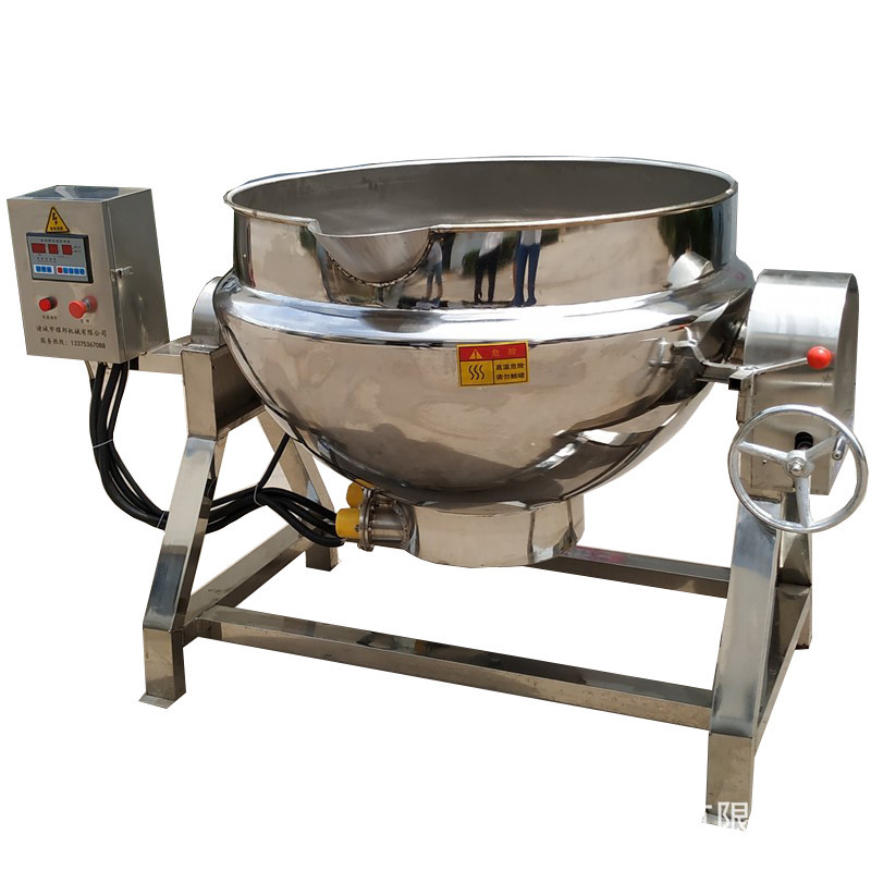 大型加层卤烧鸡锅 不锈钢100L电加热导热油夹层锅 加工厂卤猪蹄锅
