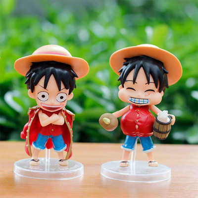 Q version Monkey D Luffy One Piece comic Garage Kit doll Decoration birthday One piece On behalf of Cartoon periphery Model