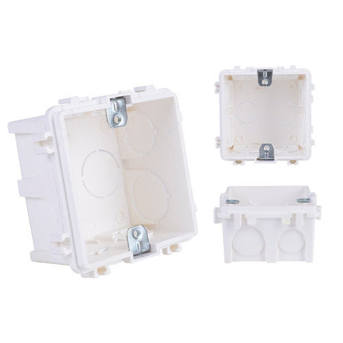 Siemens cassette Siemens type 86 universal panel switch socket plastic flame-retardant bottom box can be used in rows