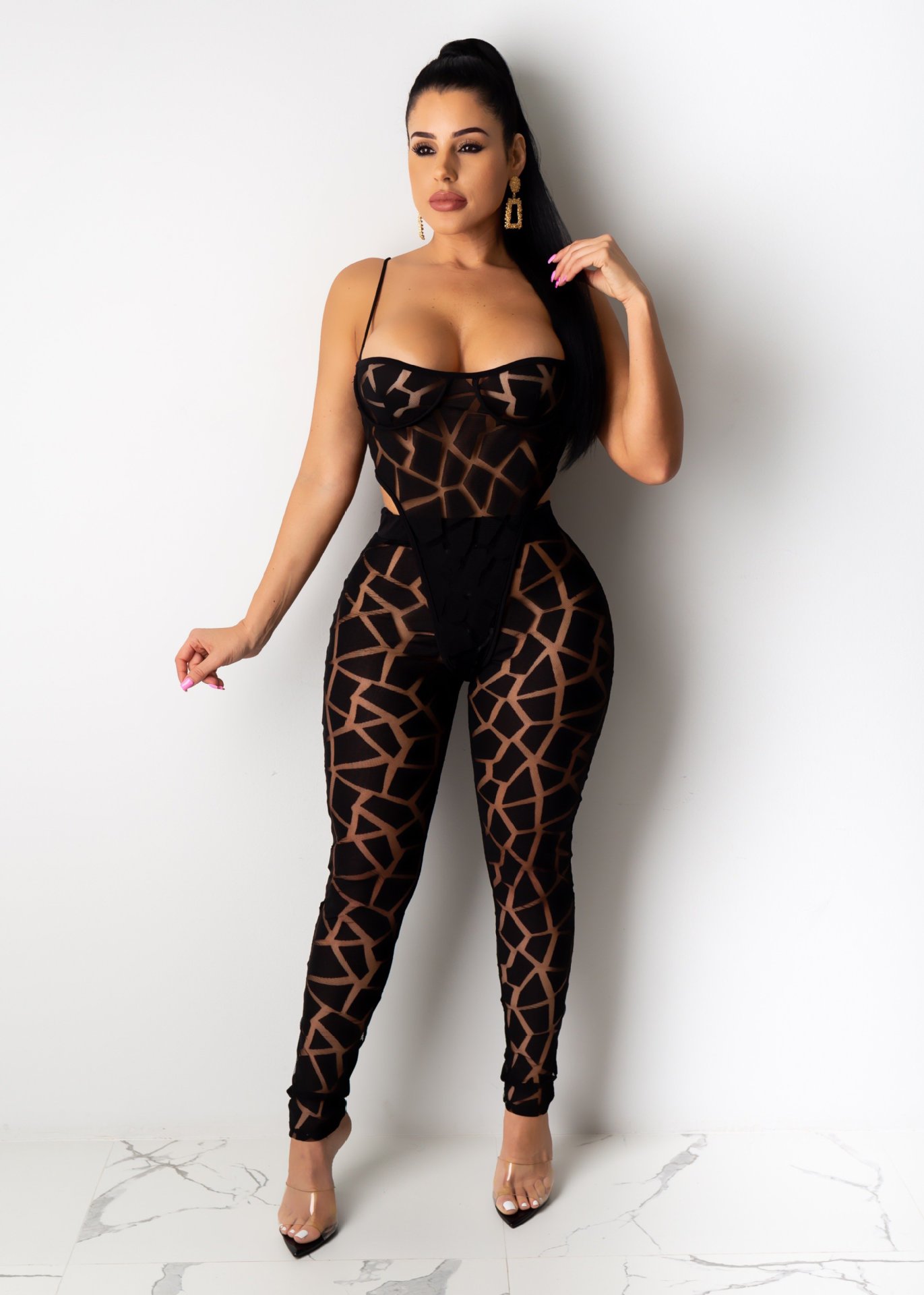 Nightclub Street Bar Women's Sexy Printing Polyester Pants Sets Pants Sets display picture 3