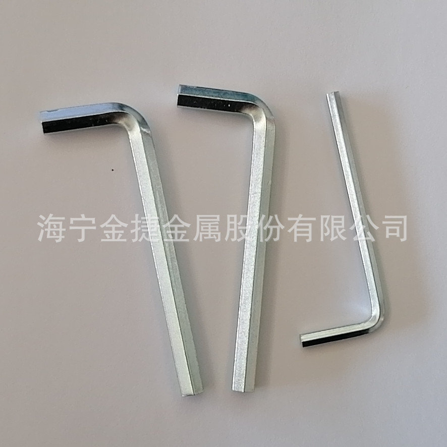 工厂定制 45#钢4.8级DIN911家具用扳手 M3 M5镀锌发黑L型六角扳手