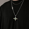 Brand design trend necklace hip-hop style suitable for men and women, retro pendant, European style