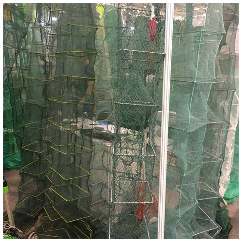 Factory direct sales shrimp net fishing cage fishing net shrimp cage crab crucian carp net lobster breeding fish cage fish protection bait