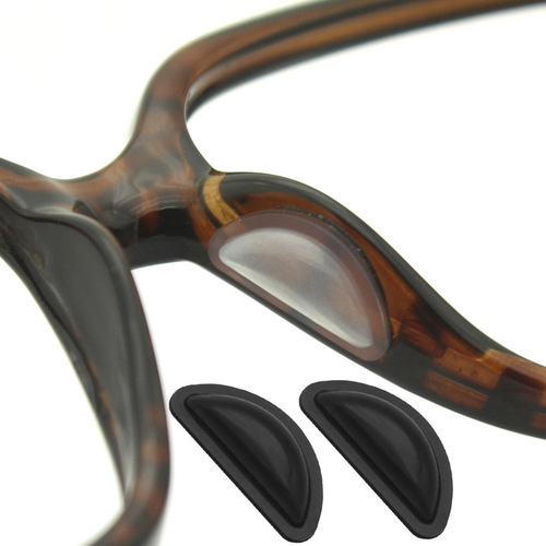 Air Nose Clip Nasal Adhesive Material Sunglasses Silicone Half-Moon Pasting Nose Pads Pressure Relief Mark Increasing Anti-Slip Airbag