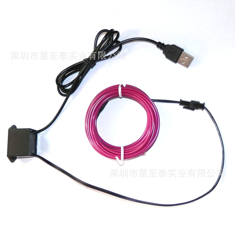 usb Driver Circle el Wire Cold Light Line 5 suit factory Direct selling Color Behind 10 Colors