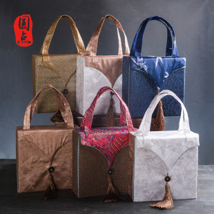 Tea packaging box Pu'er tea white tea cake gift box portable bright silk Universal new spot box can be customized