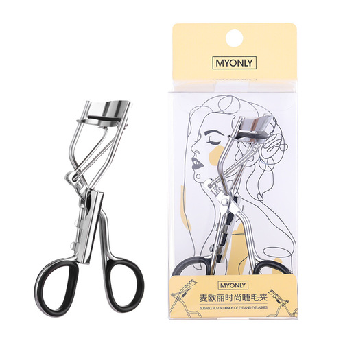 MYONLY/ Maioli Compact mini portable eyelash curler Long-lasting curling with rubber pad super wide angle