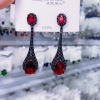 Advanced zirconium, small design sophisticated fashionable earrings, high-quality style, internet celebrity, light luxury style, micro incrustation