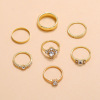 Brand fashionable trend set, retro small design universal ring, Korean style, simple and elegant design