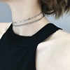 Brand necklace, choker, chain for key bag , European style