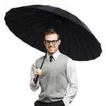 24 кости большой размер зонт гольф зонтик сковорода зонтик бизнес мужчина такси прямой Стержень зонт реклама зонтик отпечаток logo