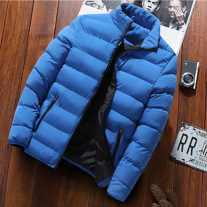 Express Amazon winter thickened sports cotton padded clothes men's stand collar cardigan outdoor cotton padded jacket leisure coat warm men