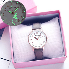 Cherry Blossom Powder Watch for Girls, Middle School, High School, Elementary School Students, Cute, Night Light, Waterproof, Fresh, College Style, Simple, Elegant