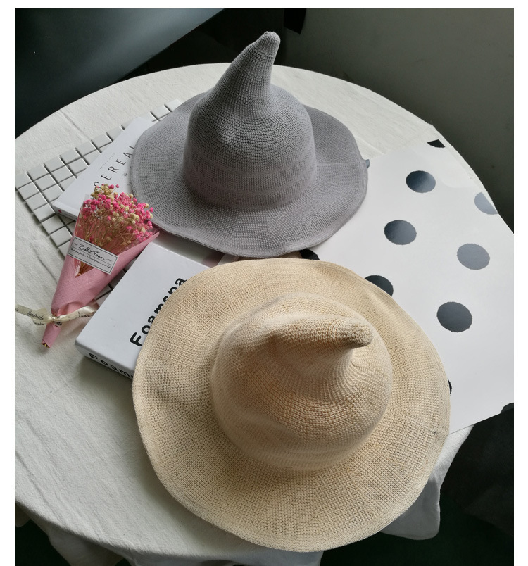 160g Weight Bucket Hat Hats Type Women's Simple Style Solid Color Flat Eaves Bucket Hat