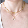 Necklace, fashionable pendant, set, chain for key bag , simple and elegant design, European style