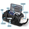 Travel bag, handheld universal waterproof bag, sports bag wet and dry separation