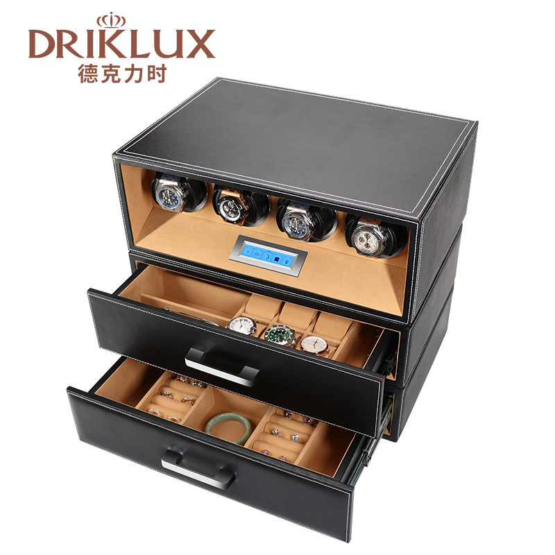 DrikLux 衣柜摇表器 触屏控制收纳盒首饰盒手表包装抽屉盒批发
