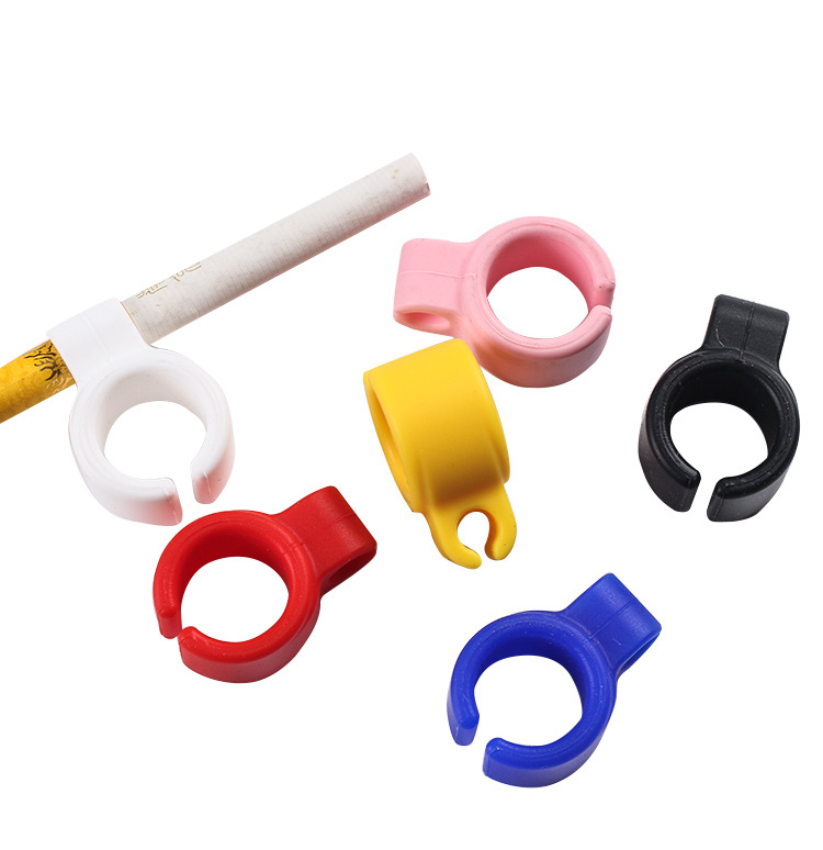Silicone Ring Ashtray Red