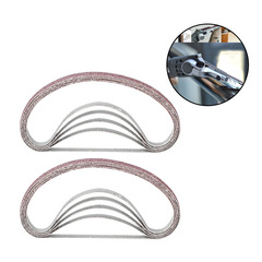 Cross-border best-selling 5pcs 13x457mm sand belt for wood and soft metal polishing, wholesale