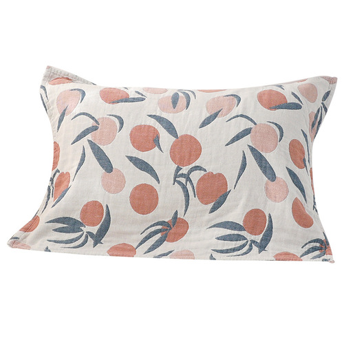 Cotton gauze pillow towel five-layer gauze simple Nordic high-end pillow towel pillow core anti-slip cover towel single pair