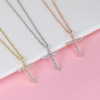 Haoyue Fashion, Simple Cross -Franging Necklace inlaid Glosure Cross -border Cross -border Explosion accessories