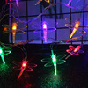 太阳能蜻蜓灯串100led软PVC仿生灯串户外花园围栏圣诞装饰灯串|ru