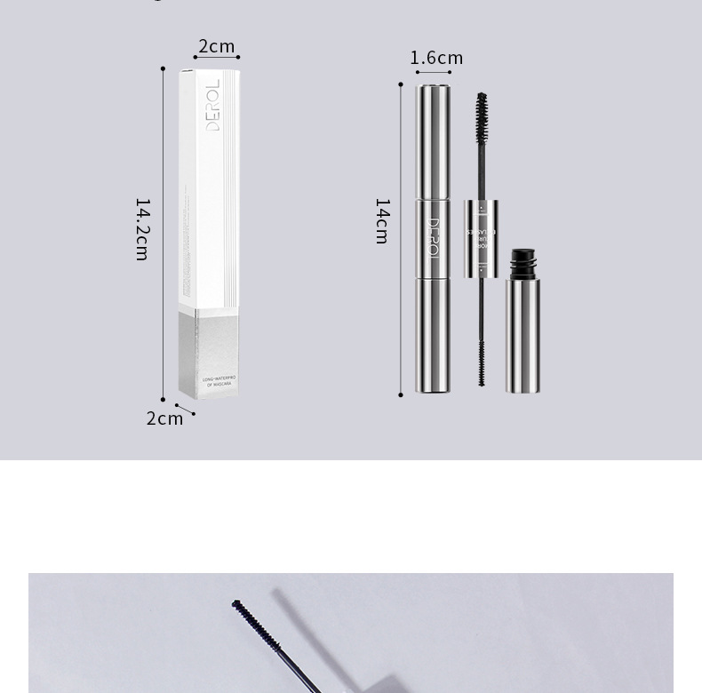 36g Weight Mascara Type Of Cosmetics Plastic Material Solid Color Pattern Fashion Style Fashion Solid Color Plastic Mascara 无