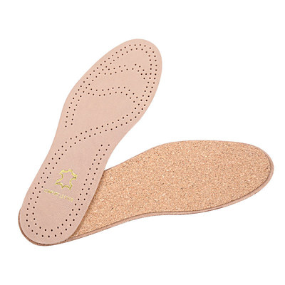 Sheep cork Insole Sheepskin insoles ventilation Sweat shock absorption motion leisure time Insole Male and female sheep