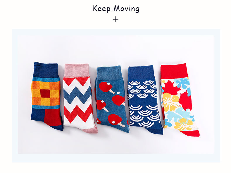 New Style Geometric Contrast Color Printing Tube Socks Wholesale Nihaojewelry display picture 2