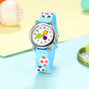 Children's cartoon watch, football plastic cute hair band suitable for men and women, 3D