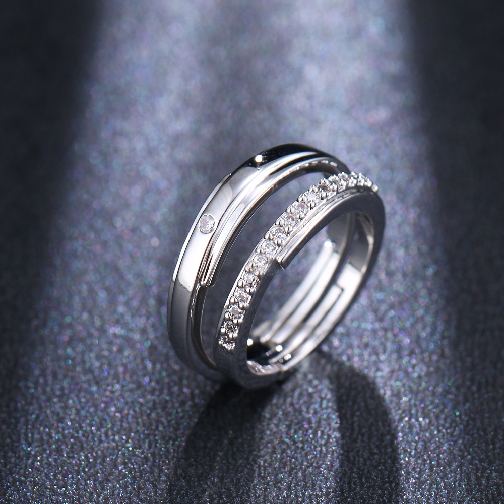 ring with stone with zircon