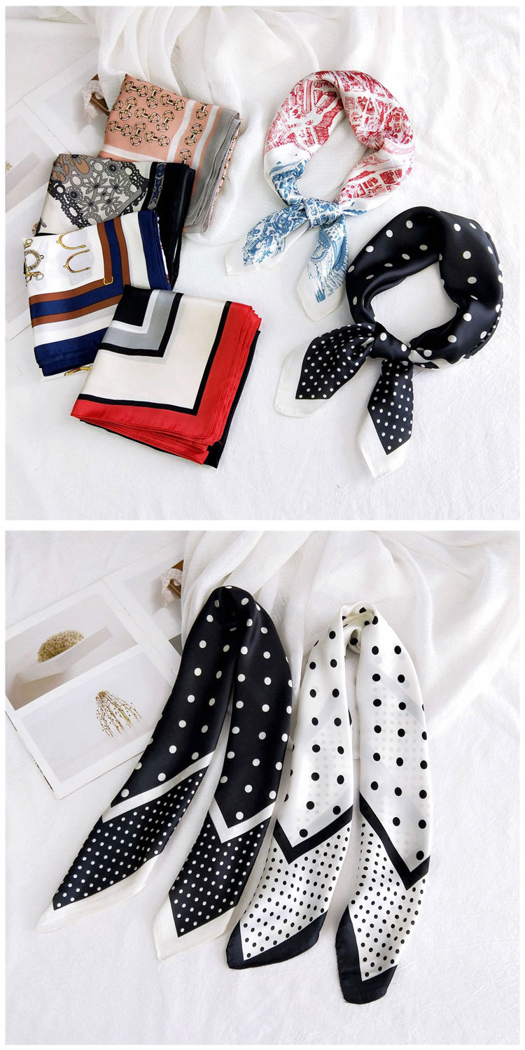 Small Square Scarf  Neck Protector Korean Suit Small Scarf Wholesale Nihaojewelry display picture 22