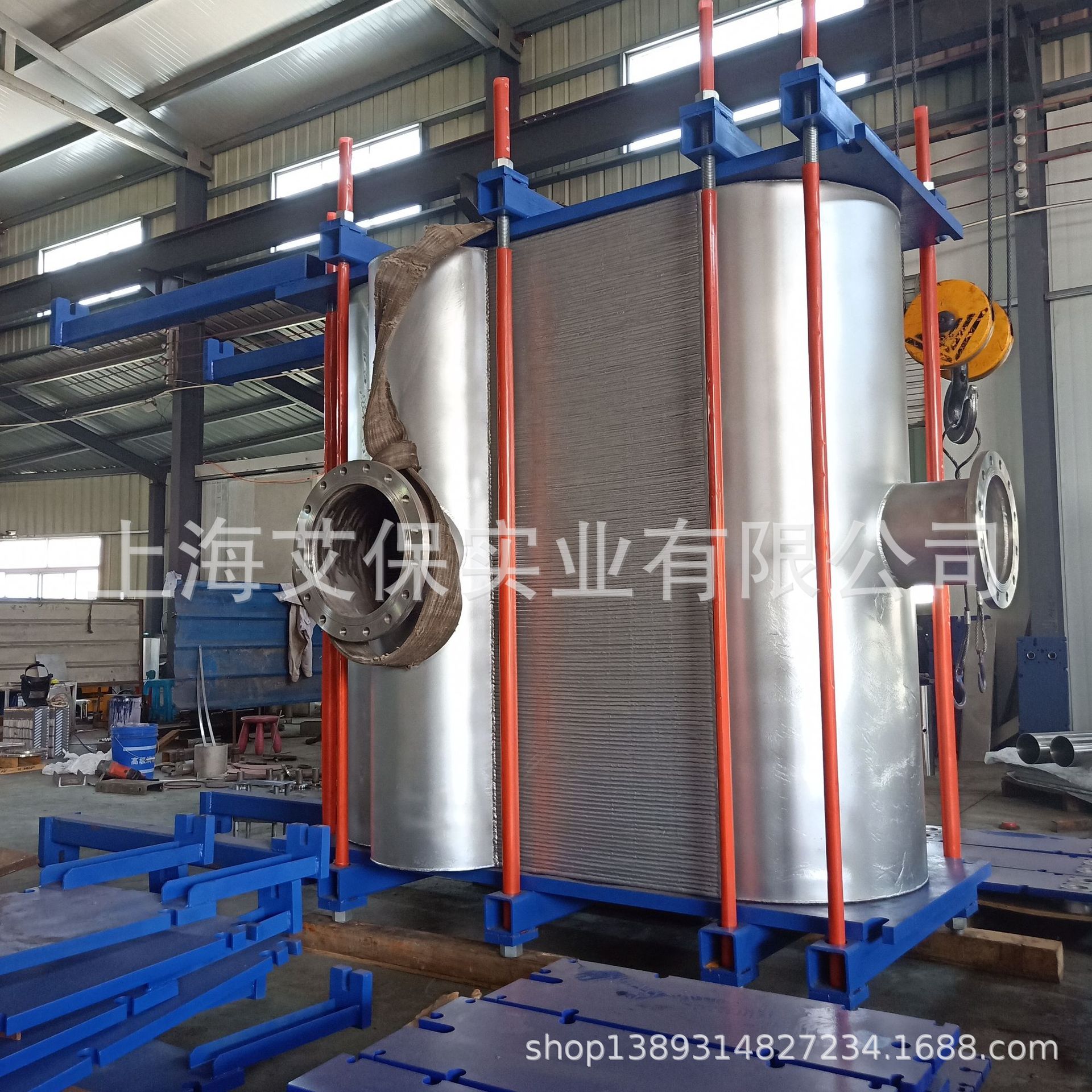 江苏燃料乙醇行业 氢氧化铝浆液配套 槽深10mm宽流道板式换热器