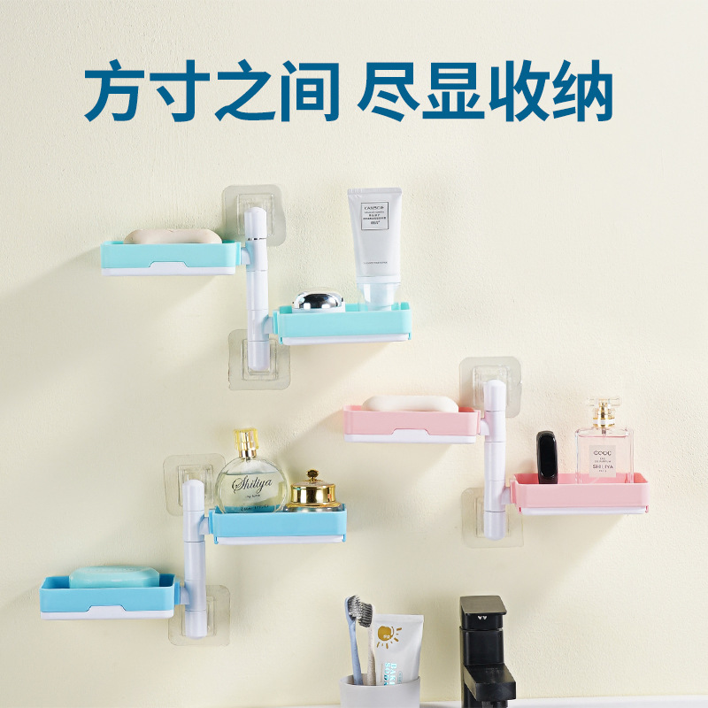 rotate originality Leachate double-deck Soap holder TOILET Wall hanging three layers Soap box Punch holes Shower Room soap box