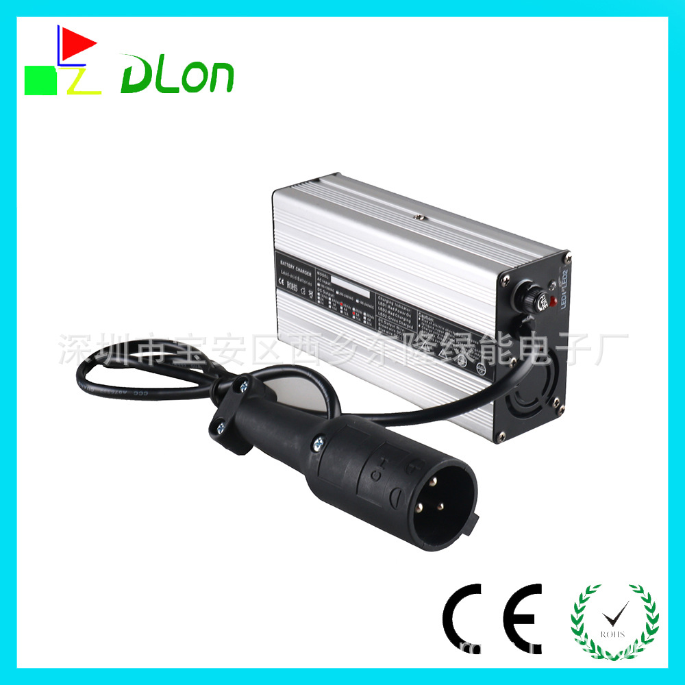 DL-300W48V5A大圆头美规110V高尔夫球车充电器厂家热卖