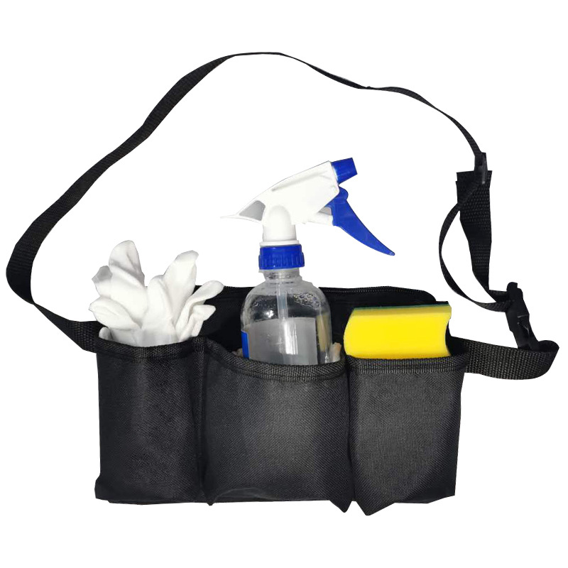Entrega de una sola pieza ouante Kit de productos Oxford tela multi-funcional hotel restaurante limpieza cintura bolsa jardín cintura bolsa
