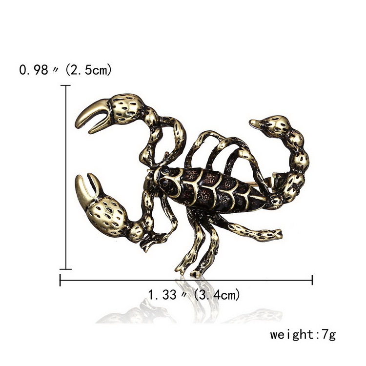 20g Weight Rhinestones Inlay Material Brooches Classification Alloy Material Animal Pattern Plating Craft Fashion Pin Animal Alloy Plating Rhinestones Unisex Brooches 3