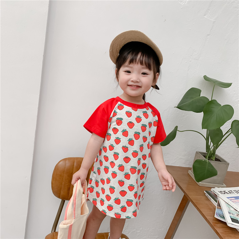 Strawberry T-Shirt Dress Image 6