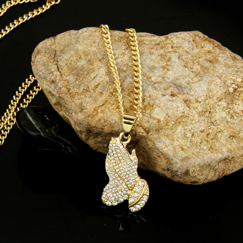 New Necklace Wholesale Fashion Hiphop Big Gold Full Diamond Necklace display picture 62