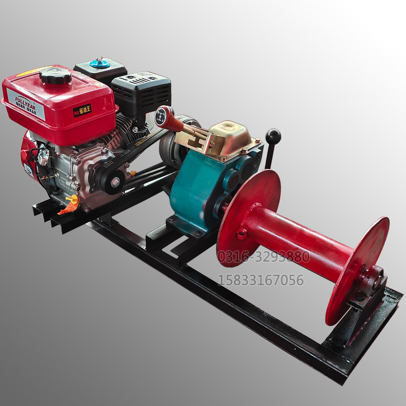 山东2吨汽油绞磨机 山东2吨柴油绞磨机 山东2吨电启动绞磨机