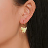 Fashionable acrylic fresh earrings, cute accessory, Korean style