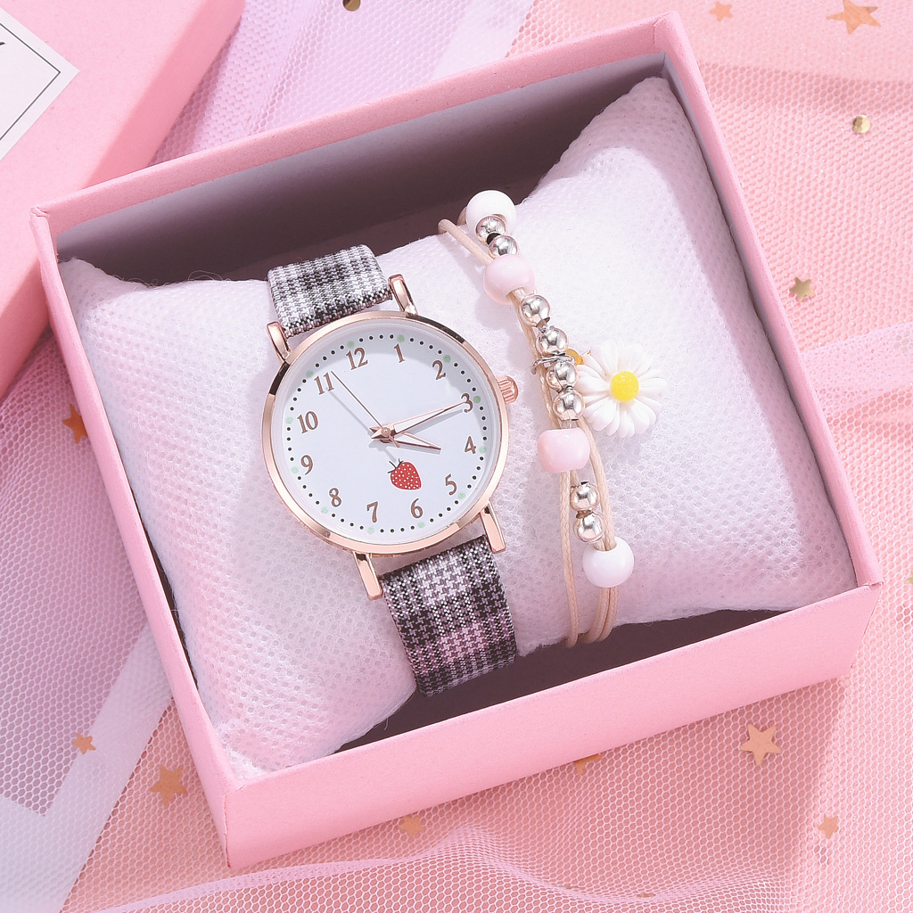 Casual Plaid Buckle Quartz Women's Watches display picture 25