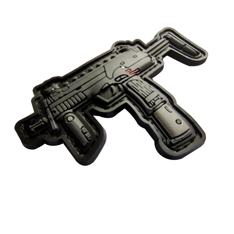 3D PVC velcro sello Q versión arma sello táctico moral insignia personalidad goma al aire libre bolsa accesorios etiqueta